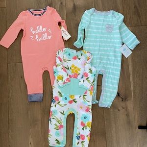 NWT cat & Jack and cloud island romper bundle